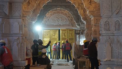 Ram Mandir Latest Photos,ram mandir photo,ayodhya ram mandir photos,ram photos,ram mandir gold gate,gold gate,ram mandir gate